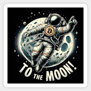 To the moon! - Bitcoin Sticker